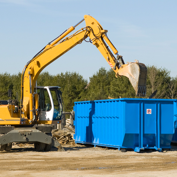 how many times can i have a residential dumpster rental emptied in Calhoun Falls